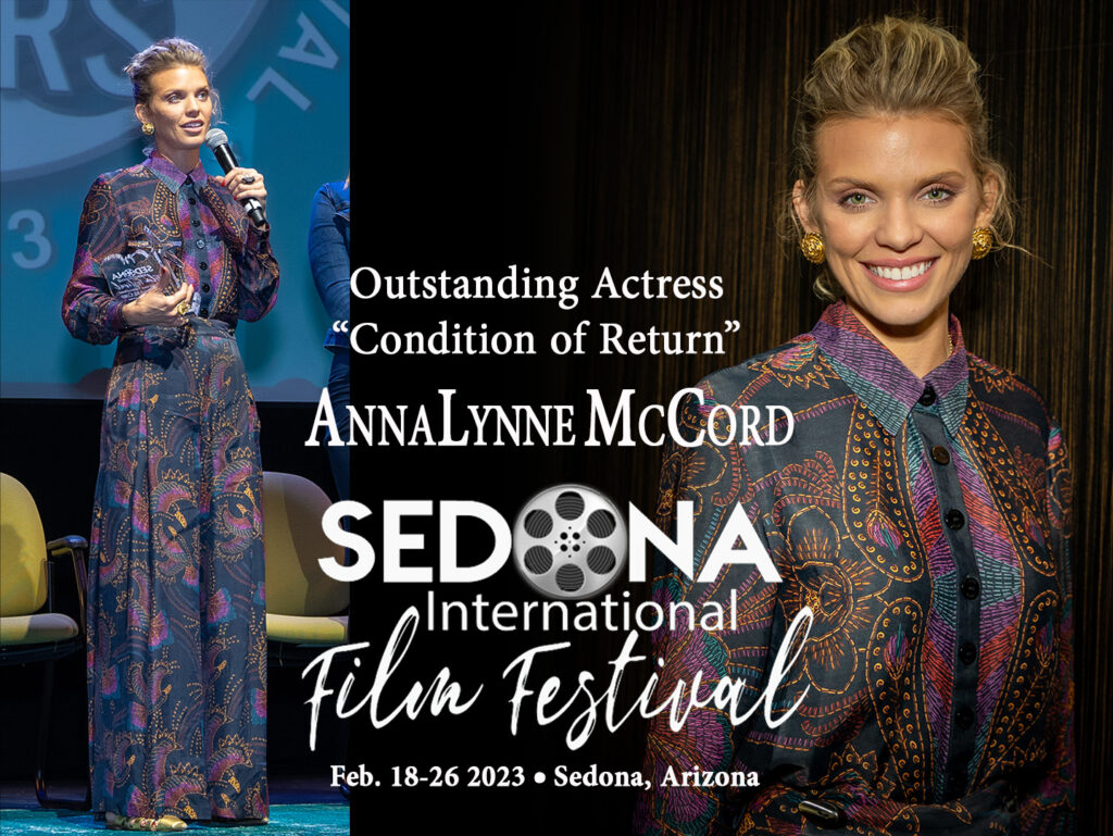 Annalynne McCord Outstanding Actress Sedona Film Festival - Condition of Return